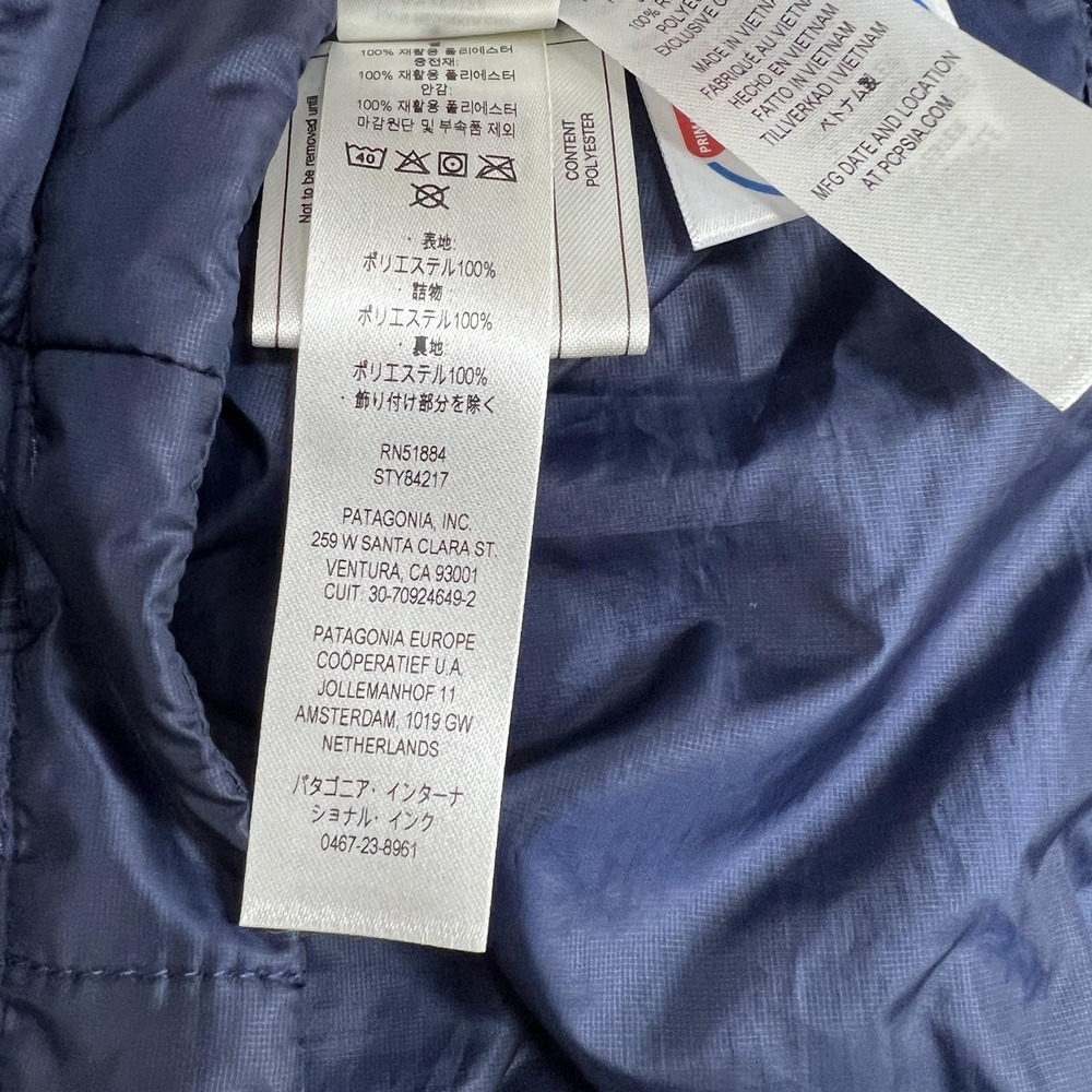 Patagonia Nano Puff Jacket Womens XL Blue Quilted Full Zip Lightweight Insulated - Picture 14 of 15